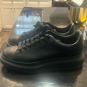Alexander Mcqueens all black wore 3 times size 9.5